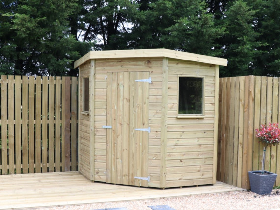 Eastbourne Corner Garden Shed