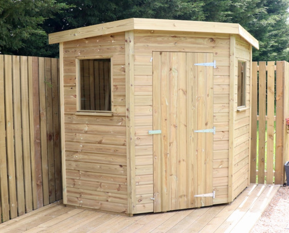 Eastbourne Corner Garden Shed