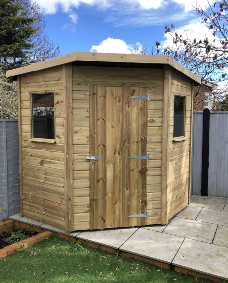 Eastbourne Corner Garden Shed