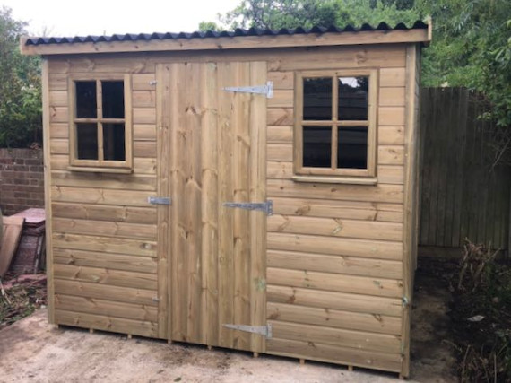 Reverse Berkshire Pent Shed