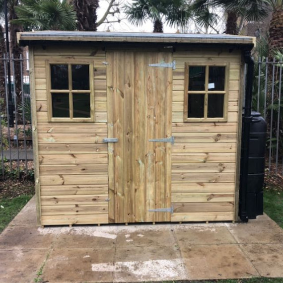 Reverse Berkshire Pent Shed