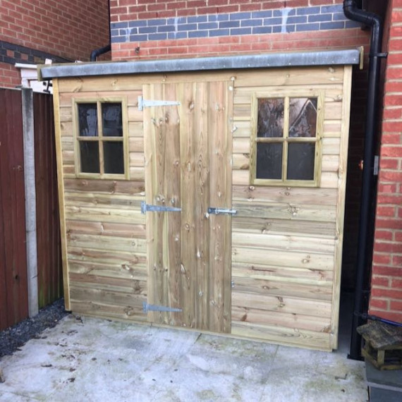 Reverse Berkshire Pent Shed