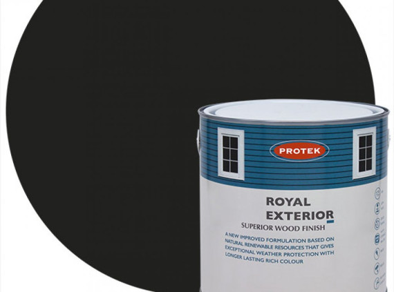 Protek Royal Exterior Wood Finish - Black