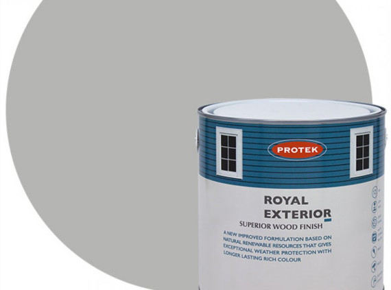 Protek Royal Exterior Wood Finish - Silver Grey